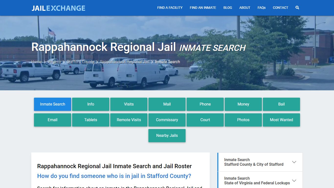 Inmate Search: Roster & Mugshots - Rappahannock Regional Jail, VA